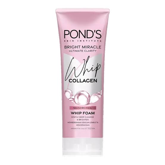 فوم شستشوی صورت پوندز Bright Miracle Whip Collagen – کلاژن