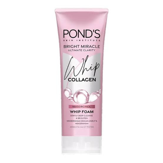 فوم شستشوی صورت پوندز Bright Miracle Whip Collagen – کلاژن